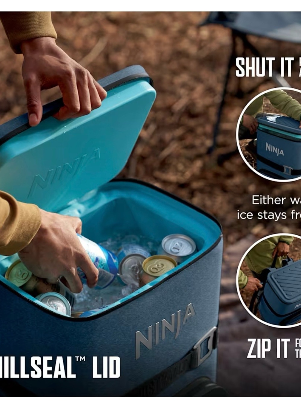 Ninja FrostVault™ 24 Can Backpack Cooler - Picture 7 of 11